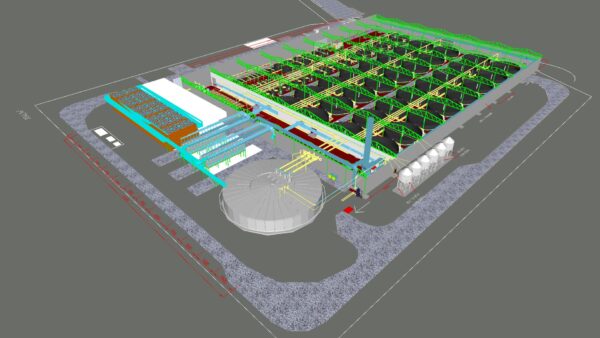 Full-scale commercial prototype for turn-key sustainable food production 